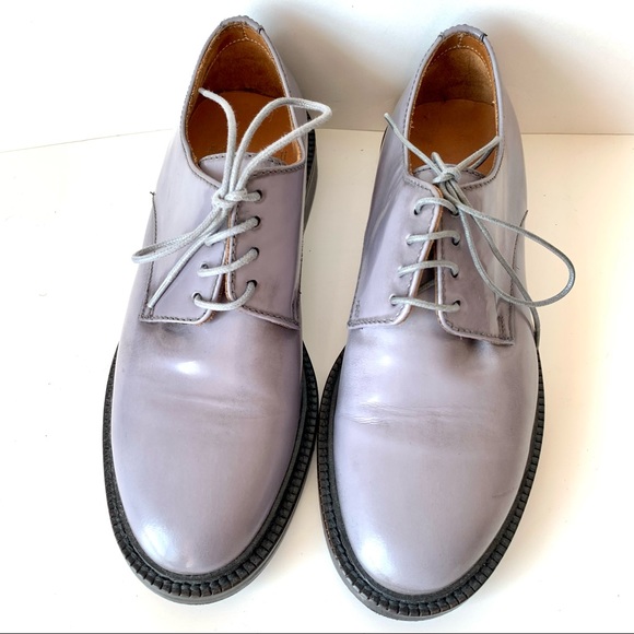 ADOLFO CARLI Italian Leather Gray Oxfords—SZ. 6 - Picture 2 of 16